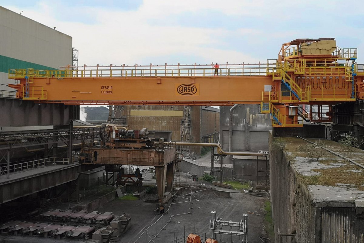 Cranes for steelworks