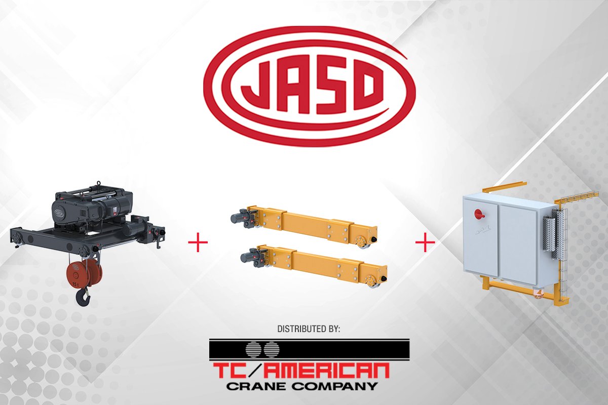 JASO Industrial Cranes firma un acuerdo con TC/American, distribuidor en exclusiva para EE.UU.