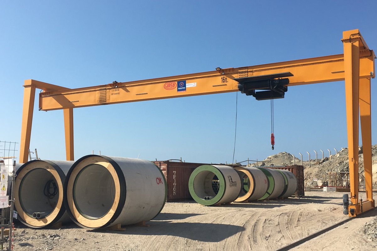 Pórtico modular desmontable para el Grupo Terratest