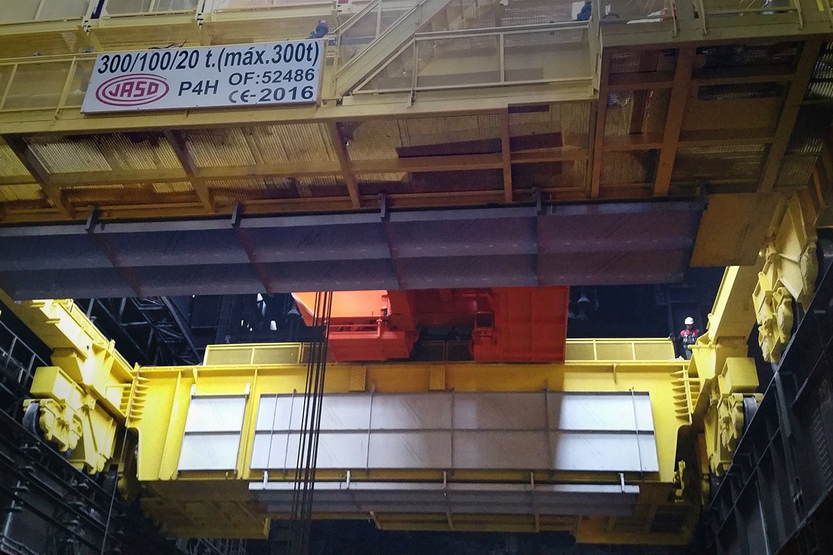 Instalada la grúa de colada número 110 en Rumanía