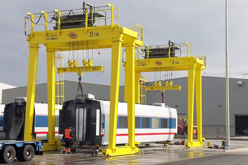 Grúas ferroviario