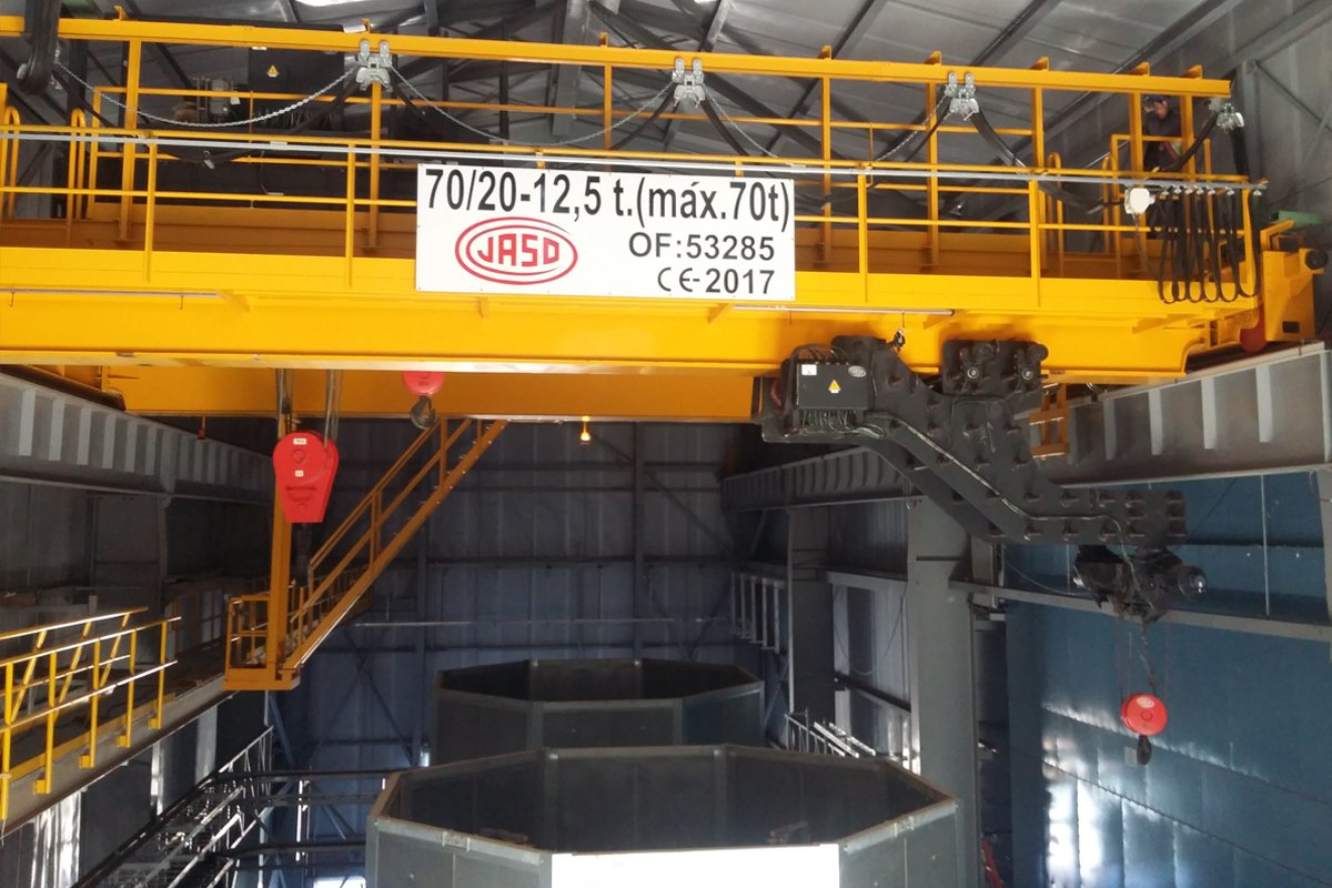 Grúas industriales para centrales térmicas