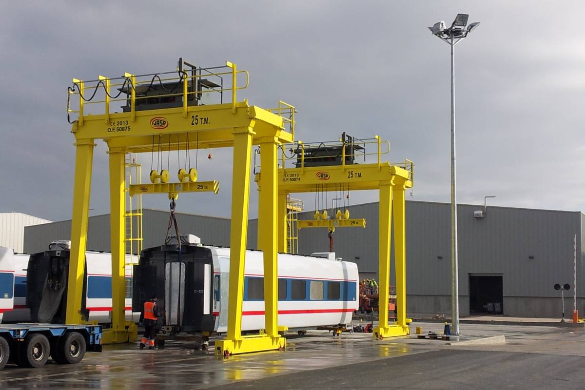 TALGO apuesta por las grúas JASO Industrial Cranes
