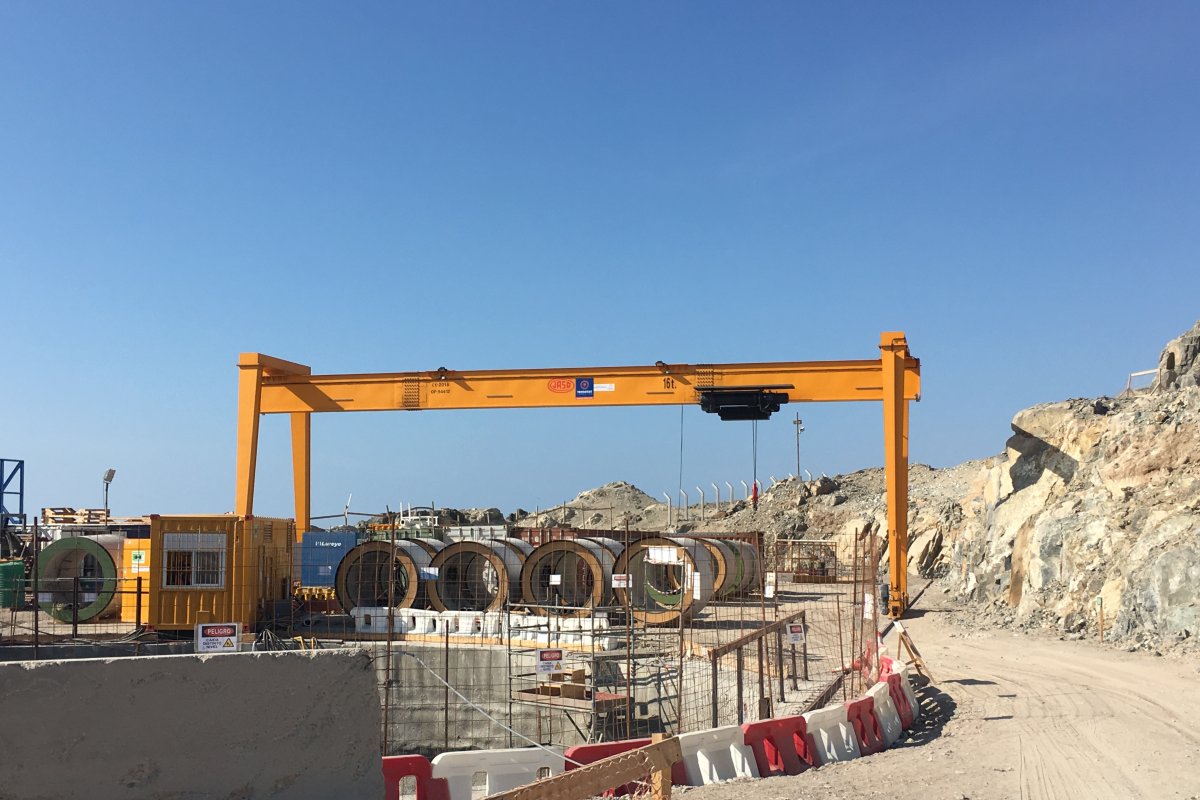 Pórtico modular desmontable para el Grupo Terratest