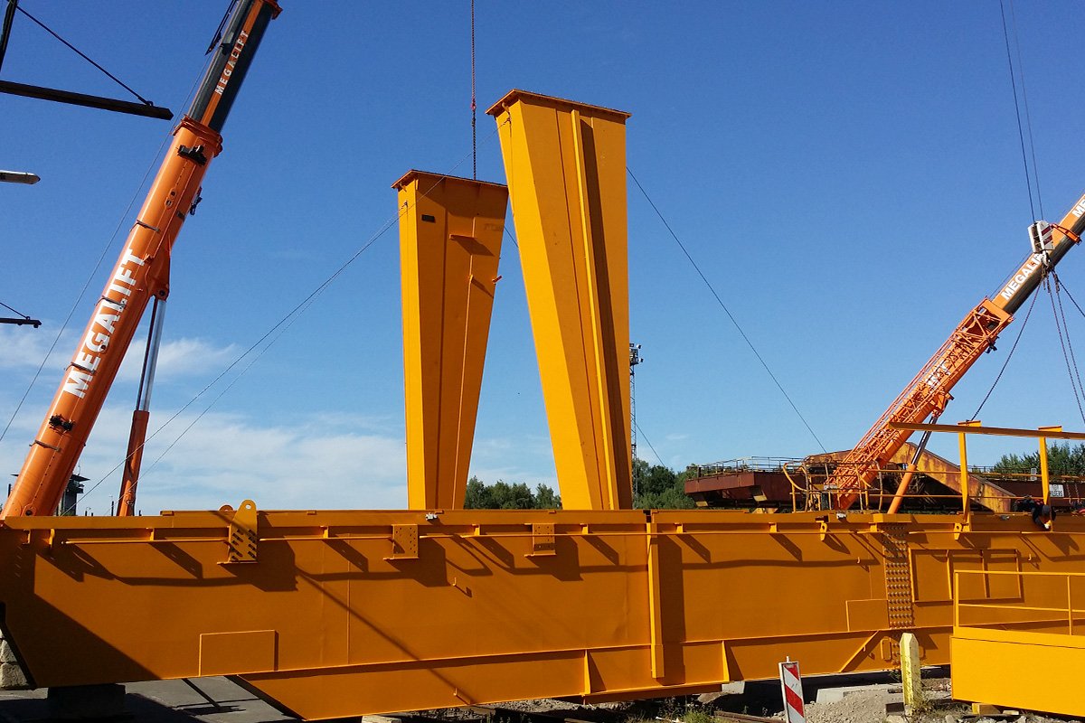 Modernización de grúa: de semipórtico a pórtico