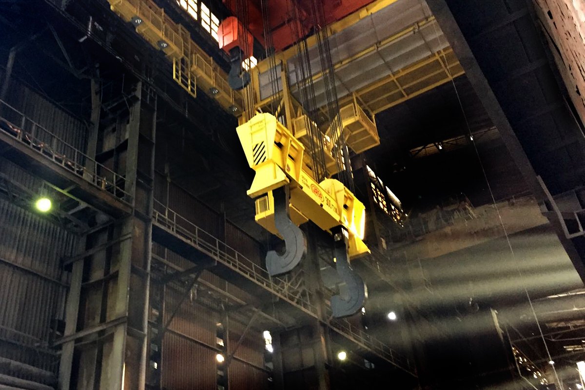 Instalada la grúa de colada número 110 en Rumanía