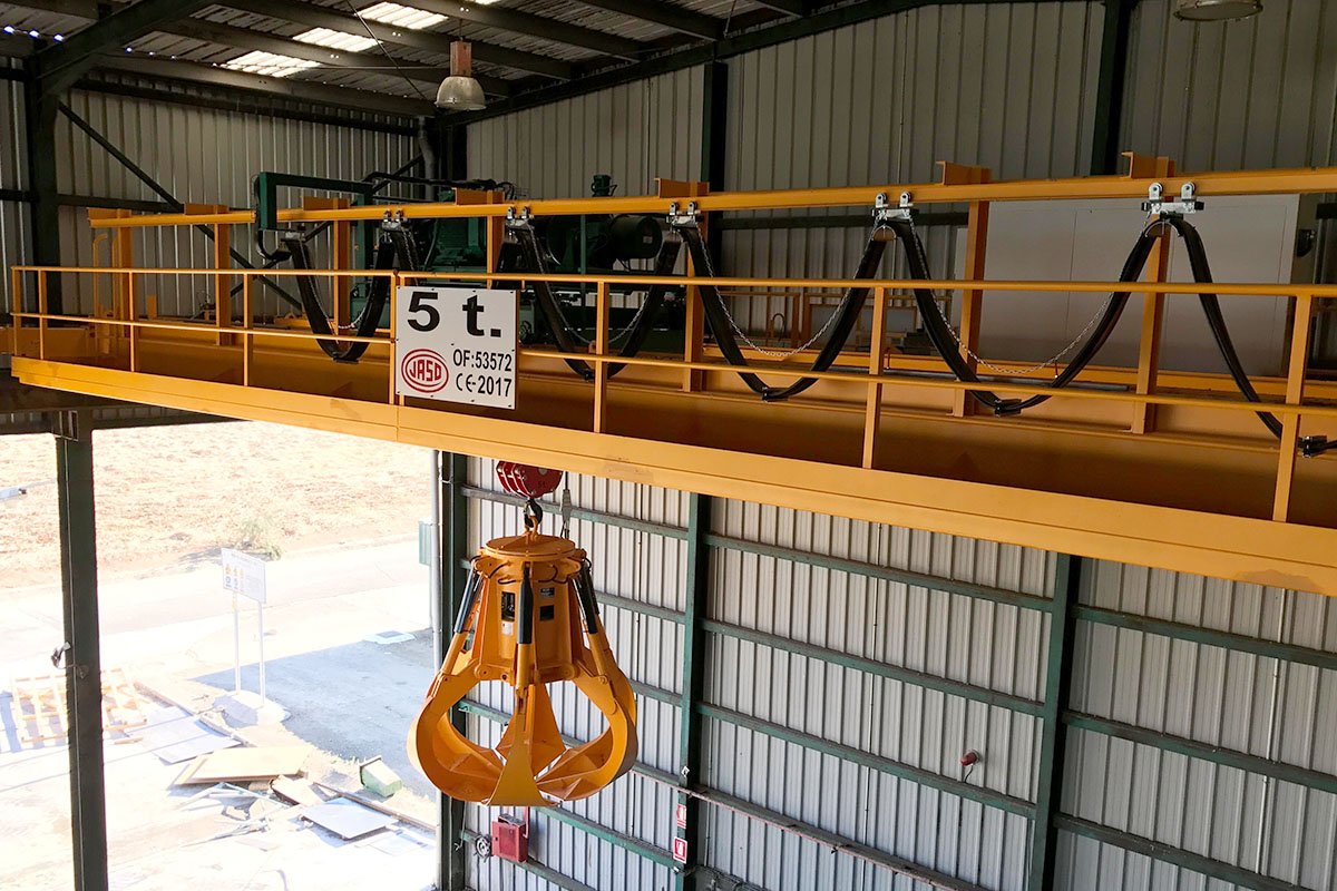 Grúas de última generación para el tratamiento de residuos urbanos