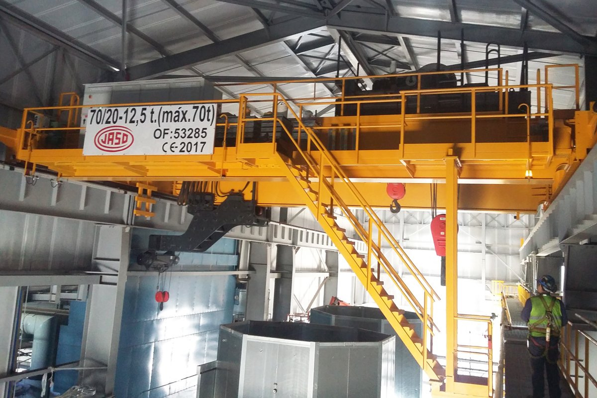 Grúas industriales para centrales térmicas