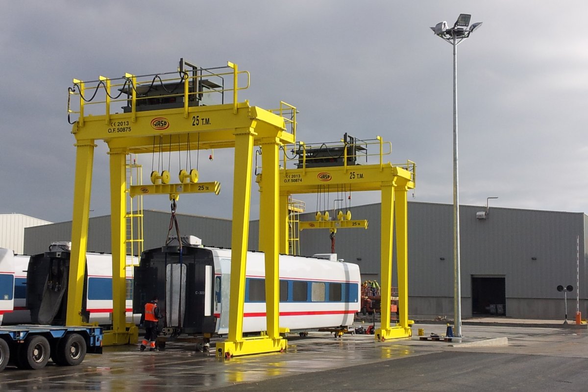 Referentes en soluciones de elevación para el sector ferroviario